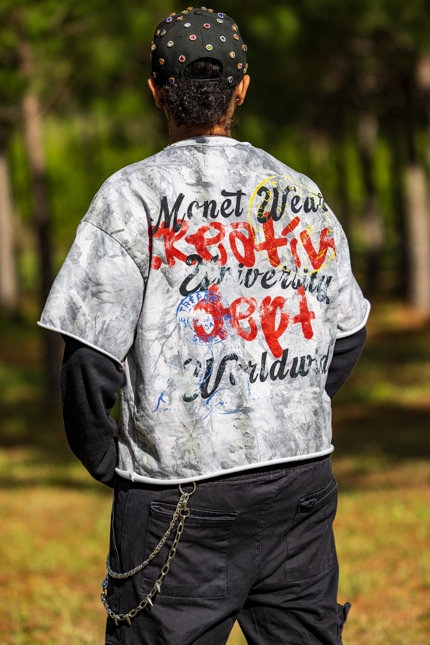 Camo Monet Cropped Shirt