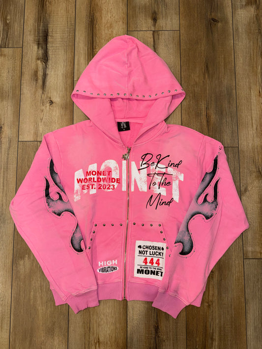 Monet “Be Kind to the Mind” Zip Up Jacket