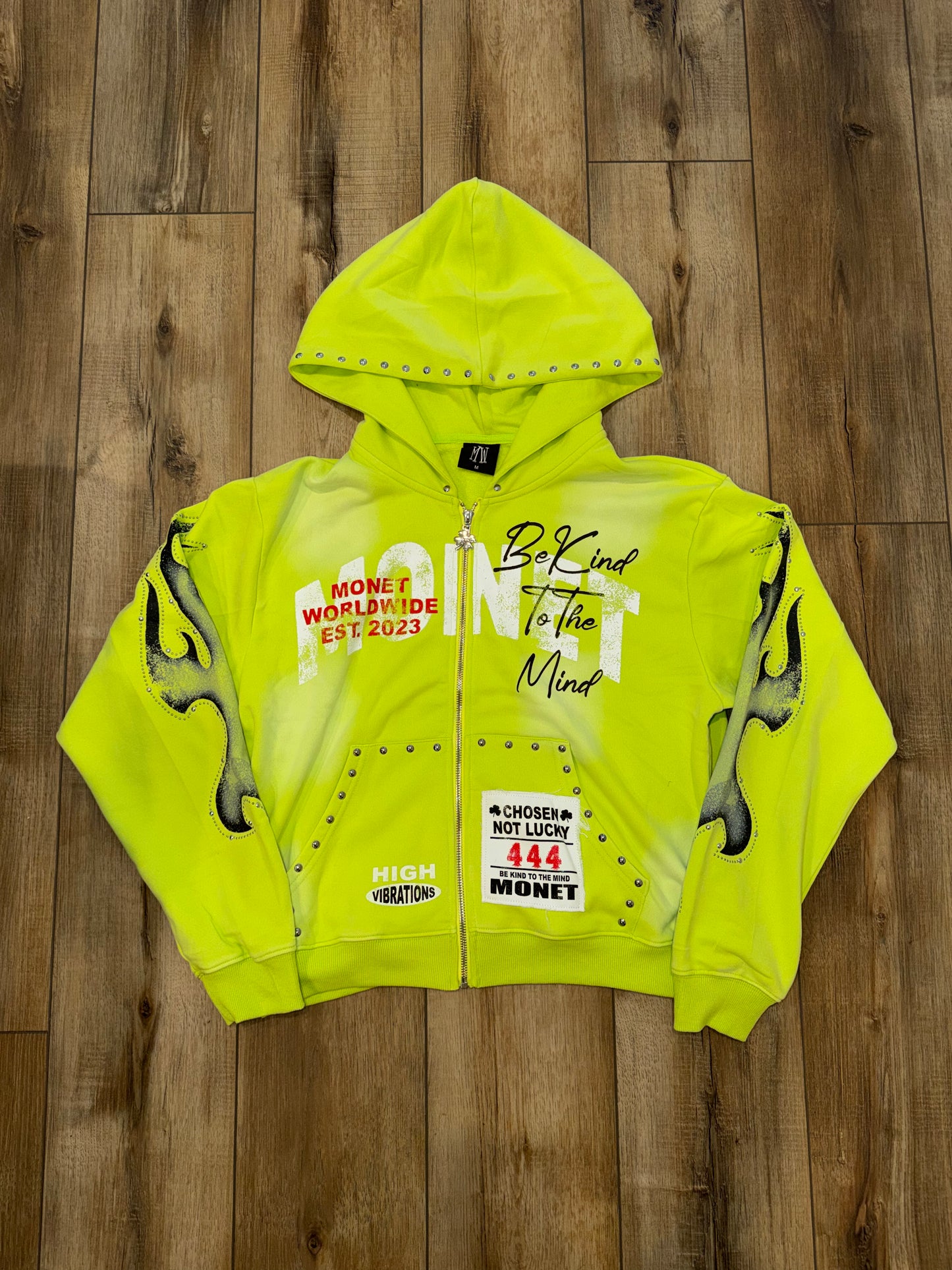 Monet “Be Kind to the Mind” Zip Up Jacket