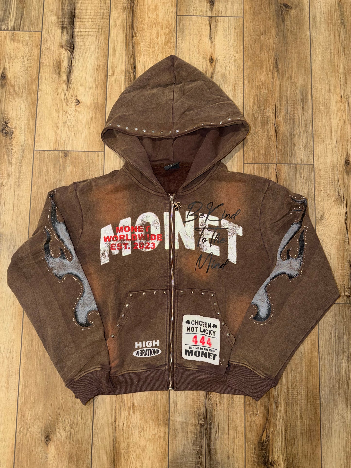 Monet “Be Kind to the Mind” Zip Up Jacket