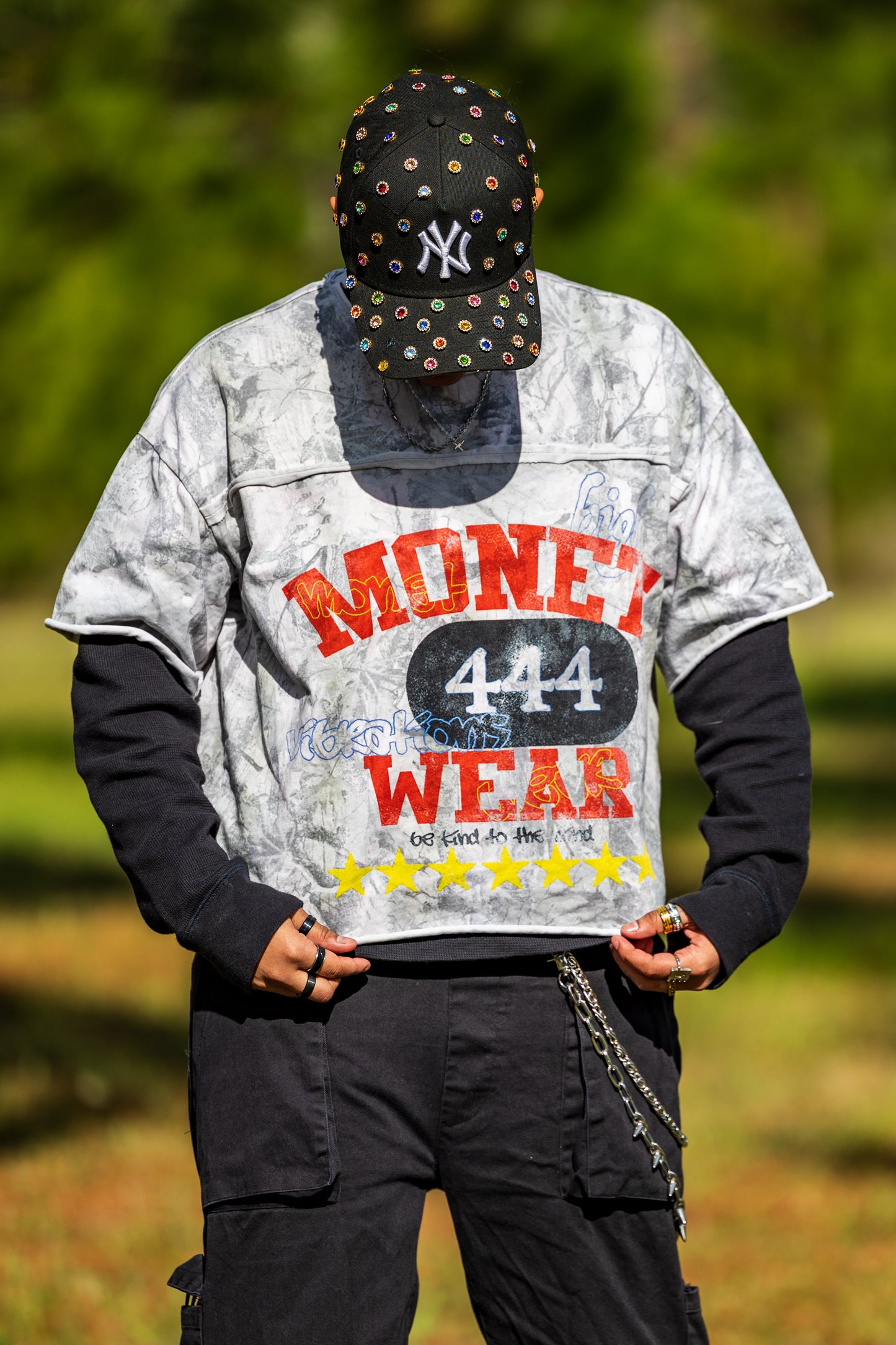 Camo Monet Cropped Shirt